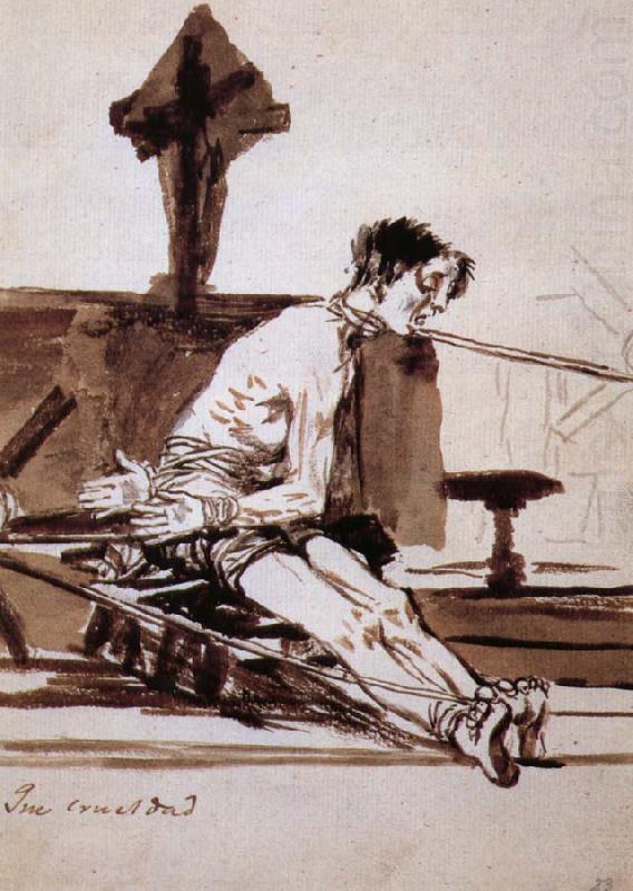 Francisco Goya Que crueldad china oil painting image